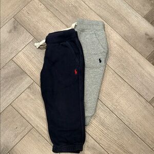 Polo by Ralph Lauren Toddler Cotton Jogger Pants - Black and Gray